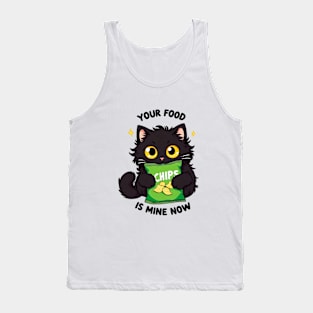 Hungry Funny Cat Tank Top